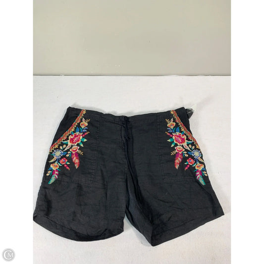 Shorts Designer By Johnny Was In Black, Size: L
