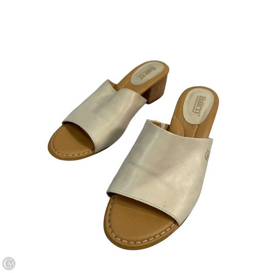 Sandals Heels Block By Born In Tan, Size: 10