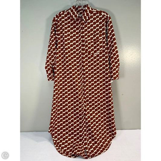 Dress Casual Midi By Maeve In Brown, Size: Xxsp