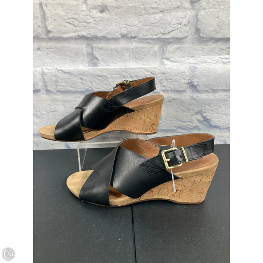 Sandals Heels Wedge By Easy Spirit In Brown, Size: 7.5