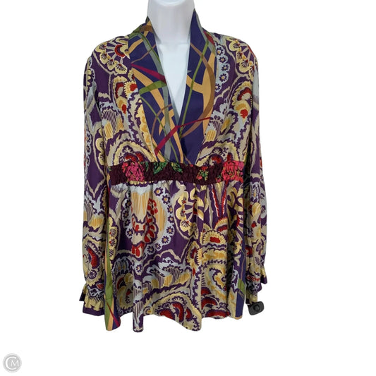 Top Long Sleeve Designer By Johnny Was In Multi-colored, Size: S