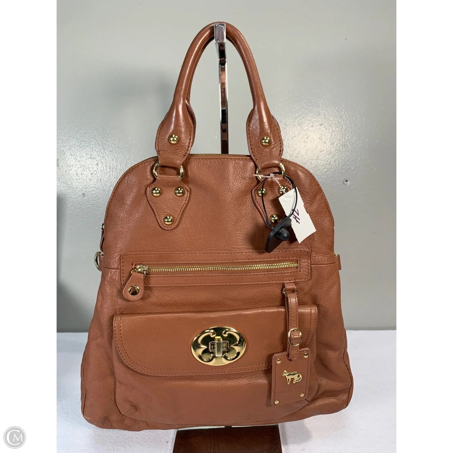 Handbag Leather By Clothes Mentor, Size: Large