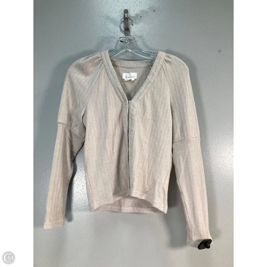 Sweater Cardigan By Anthropologie In Tan, Size: S