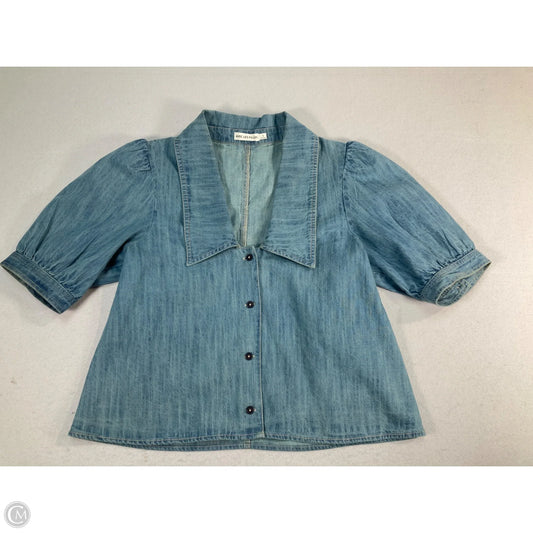 Top Short Sleeve By Avec Les Filles In Blue, Size: S