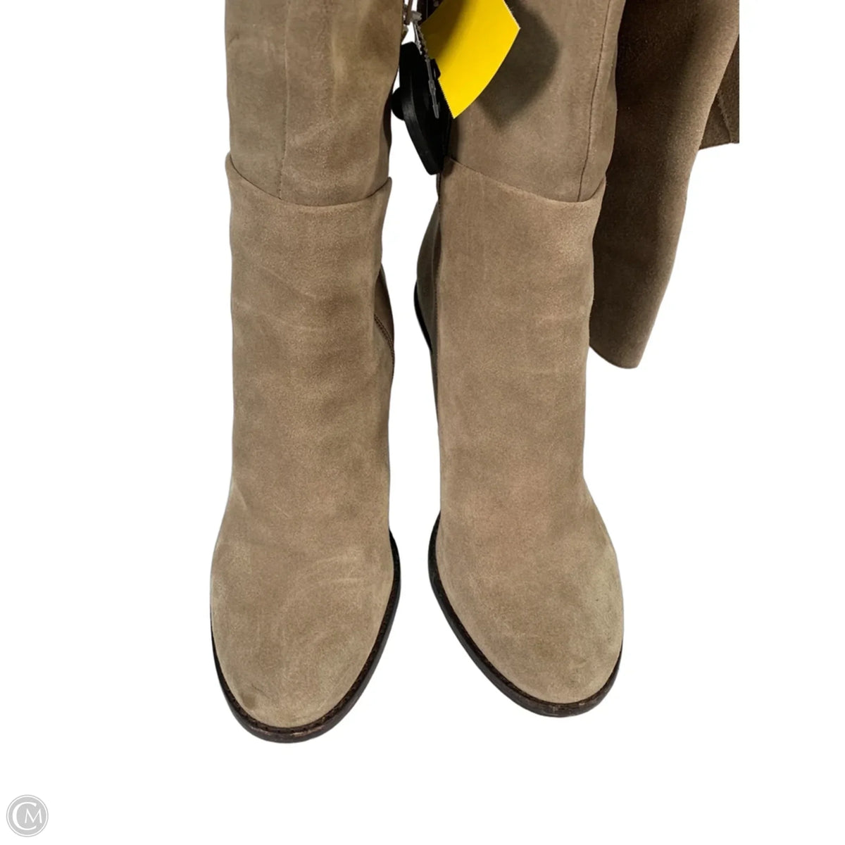 Boots Knee Heels By Gianni Bini In Tan, Size: 9