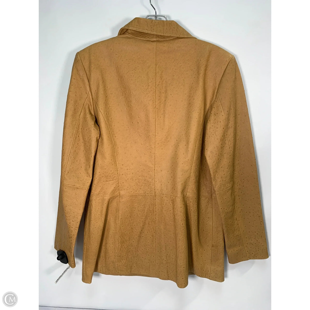 Jacket Leather By Classiques Entier In Tan, Size: S