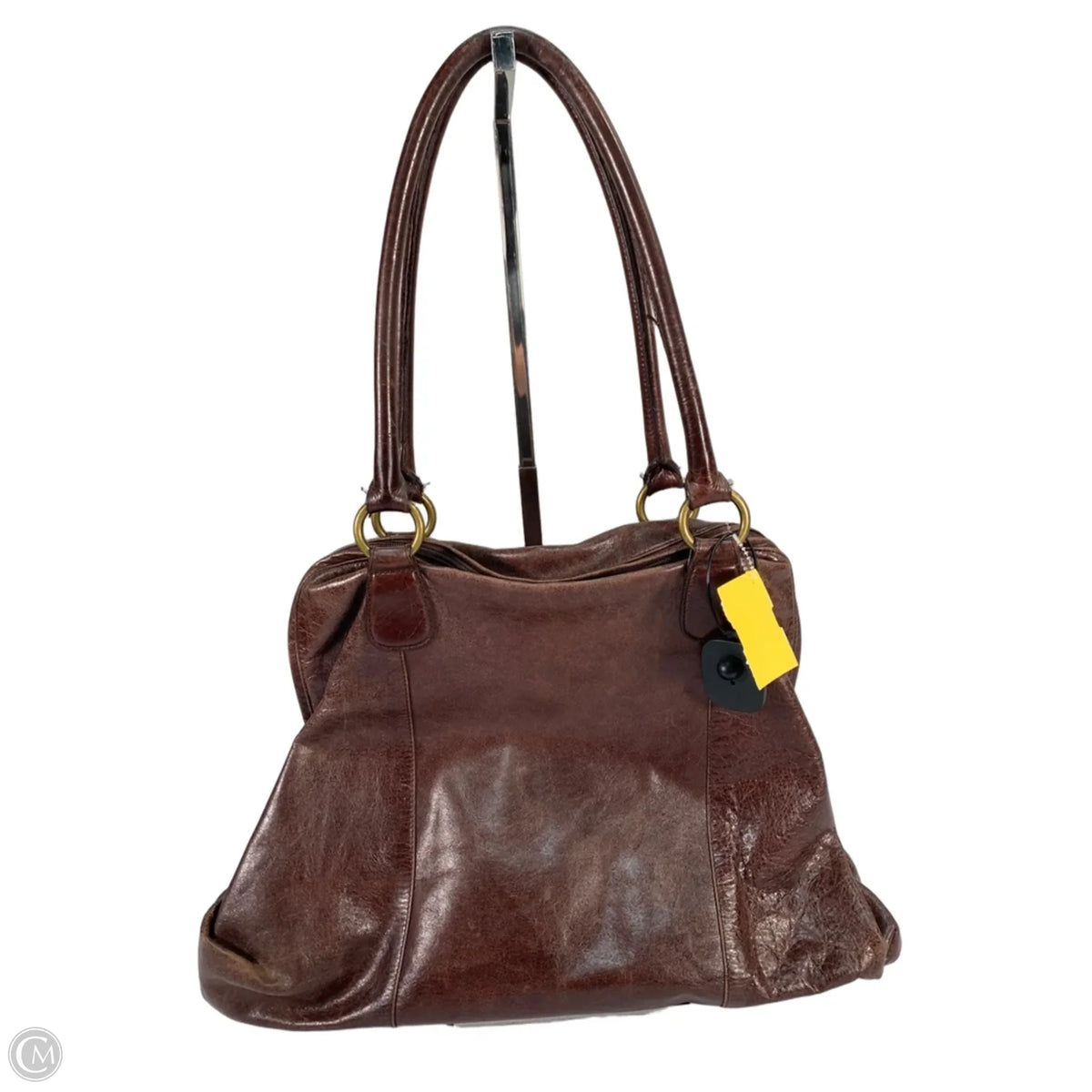 Handbag Leather By Hobo Intl, Size: Large