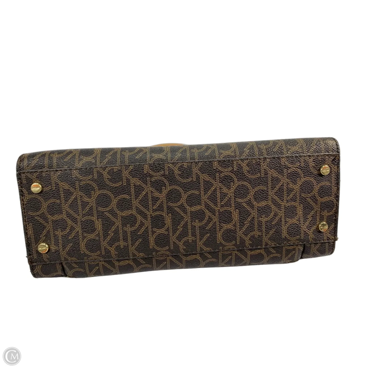 Handbag Leather By Calvin Klein, Size: Medium