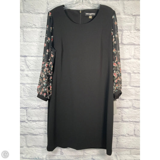 Dress Designer By Karl Lagerfeld In Black, Size: Xl