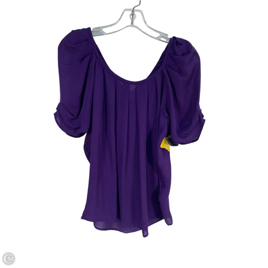 Top Short Sleeve By Joie In Purple, Size: S