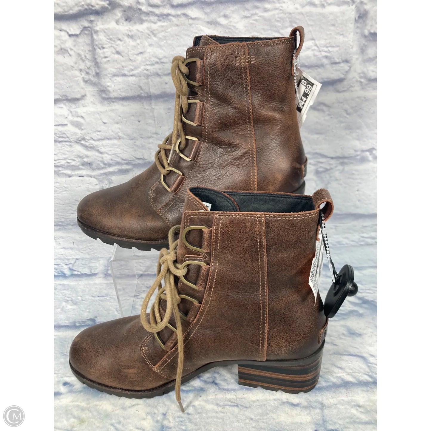 Boots Ankle Heels By Sorel In Brown, Size: 10