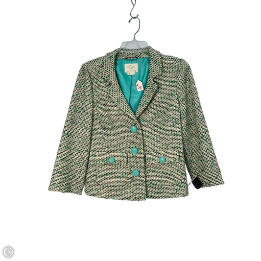 Blazer Designer By Kate Spade In Green, Size: M