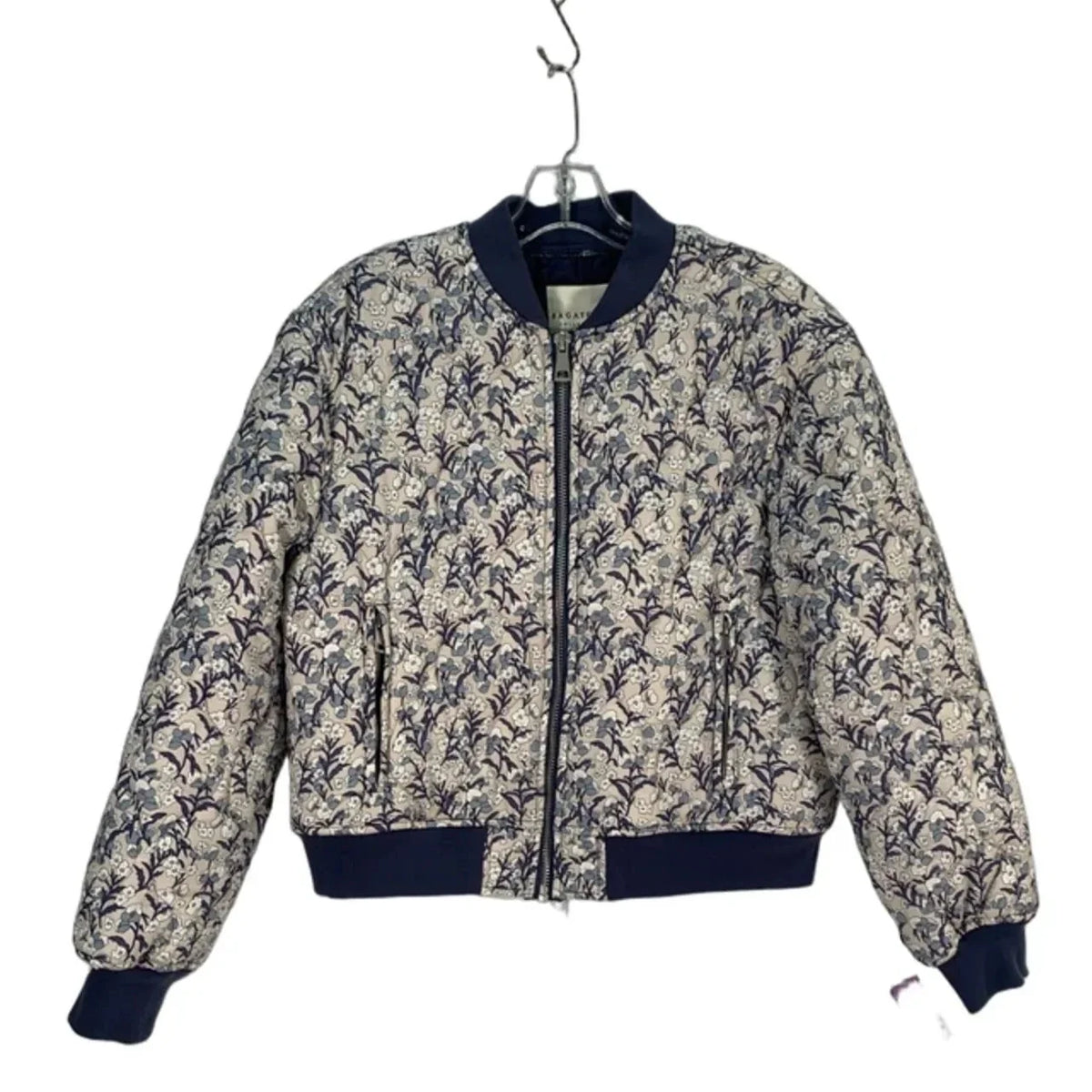Jacket Puffer & Quilted By Bagatelle In Blue, Size: L