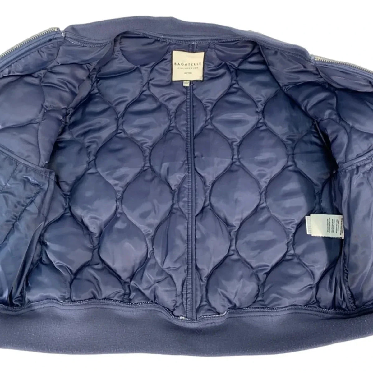 Jacket Puffer & Quilted By Bagatelle In Blue, Size: L