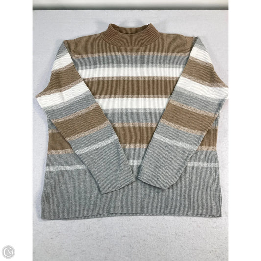Sweater By Karen Scott In Tan, Size: Xl