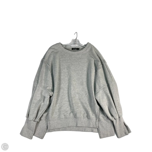 Sweatshirt Crewneck By Trendy Queen In Grey, Size: L