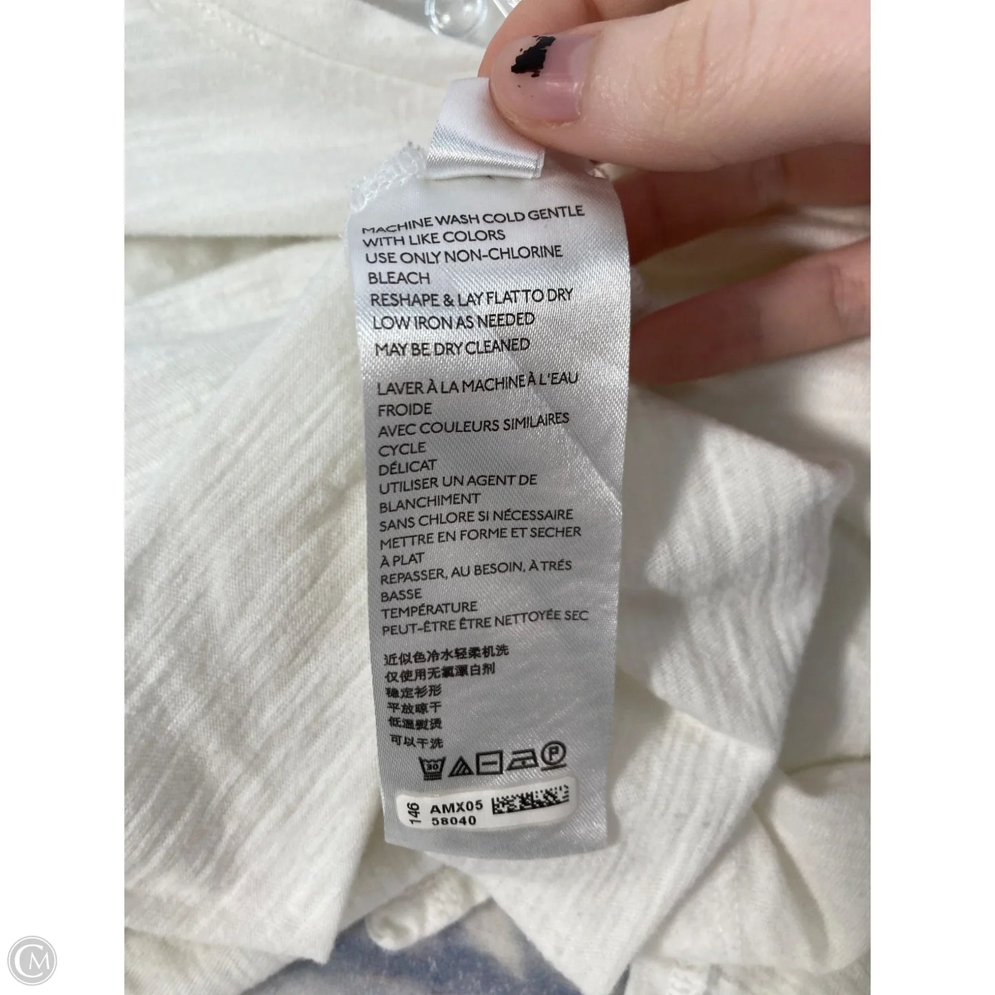 Top Short Sleeve By Maeve In White, Size: S