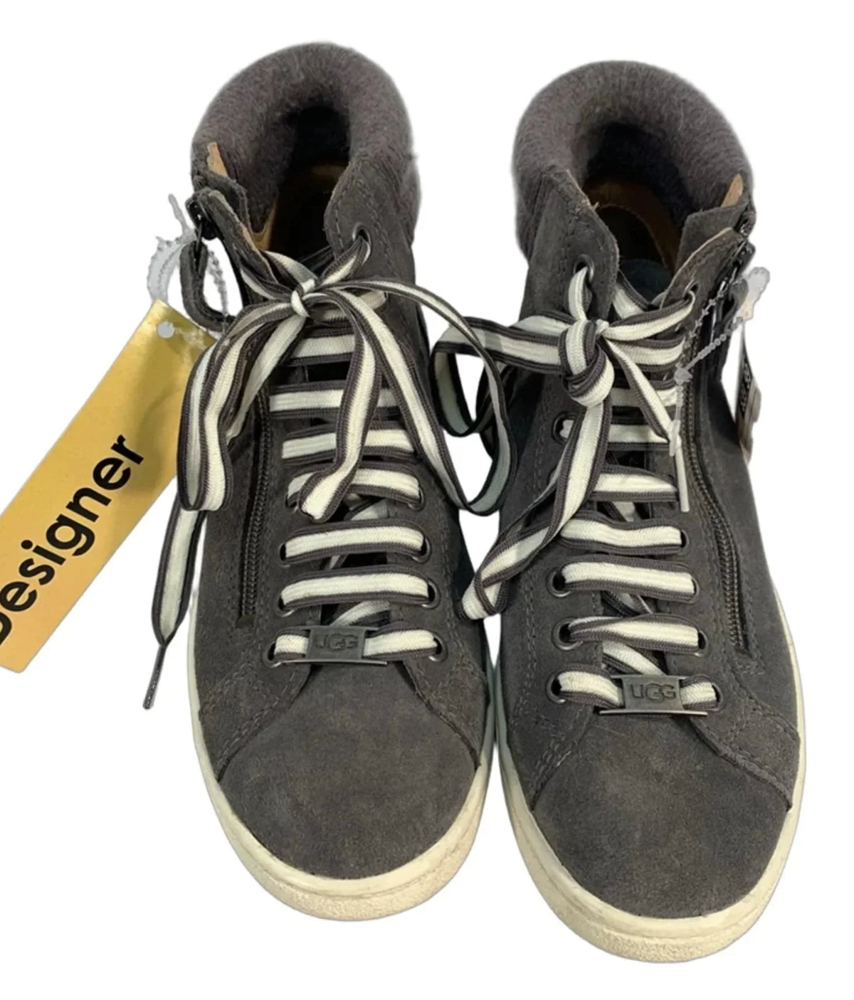 Shoes Designer By Ugg In Grey, Size: 6.5