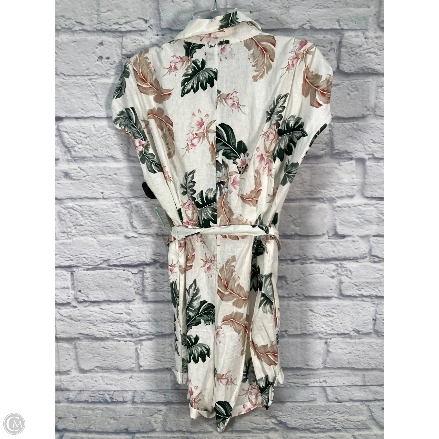 Romper By Blanknyc In Cream & Green, Size: S