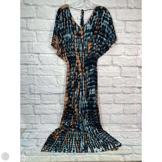Dress Casual Maxi By Tiare Hawaii In Blue & Brown, Size: S