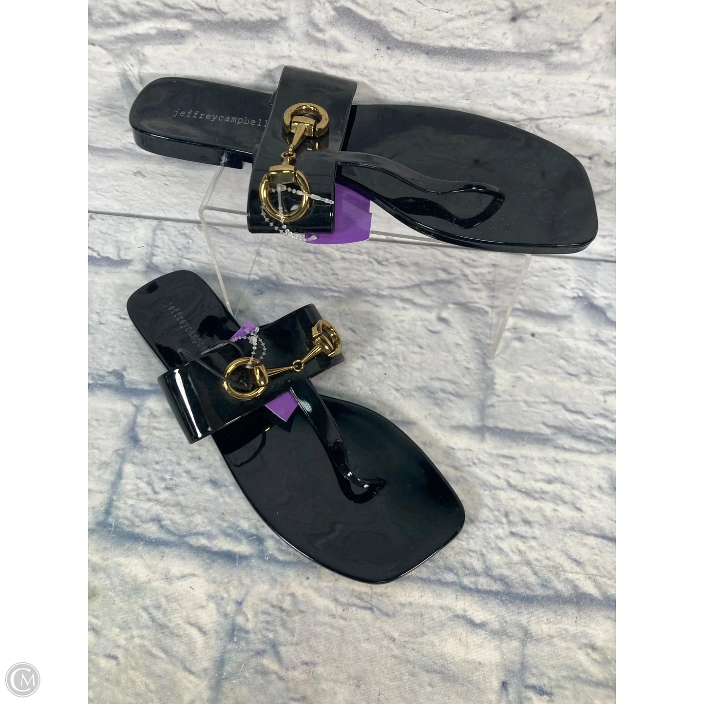 Sandals Flip Flops By Jeffrey Campbell In Black, Size: 10
