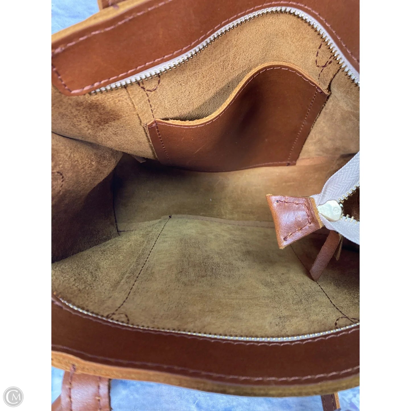 Handbag Leather By Portland Leather, Size: Medium