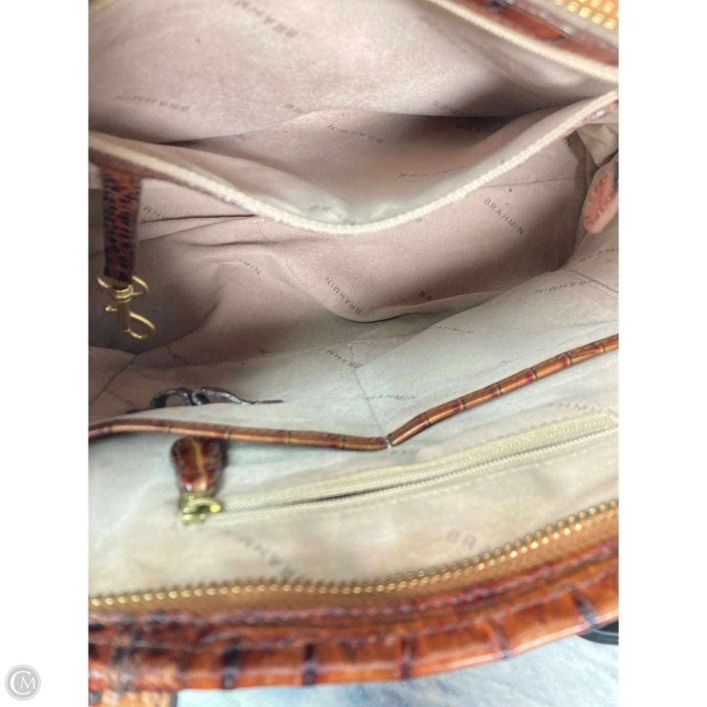 Handbag Designer By Brahmin, Size: Medium
