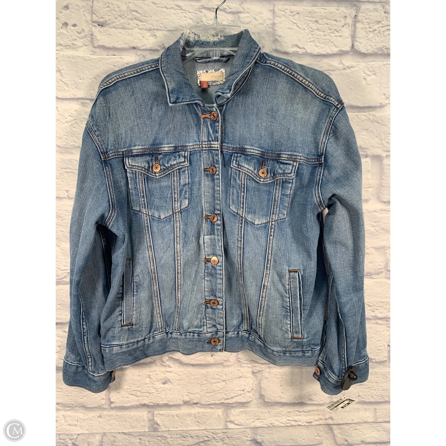 Jacket Denim By Pilcro In Blue Denim, Size: S