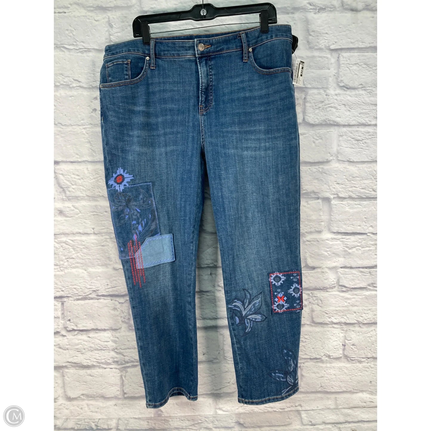 Jeans Skinny By Chicos In Blue Denim, Size: 16