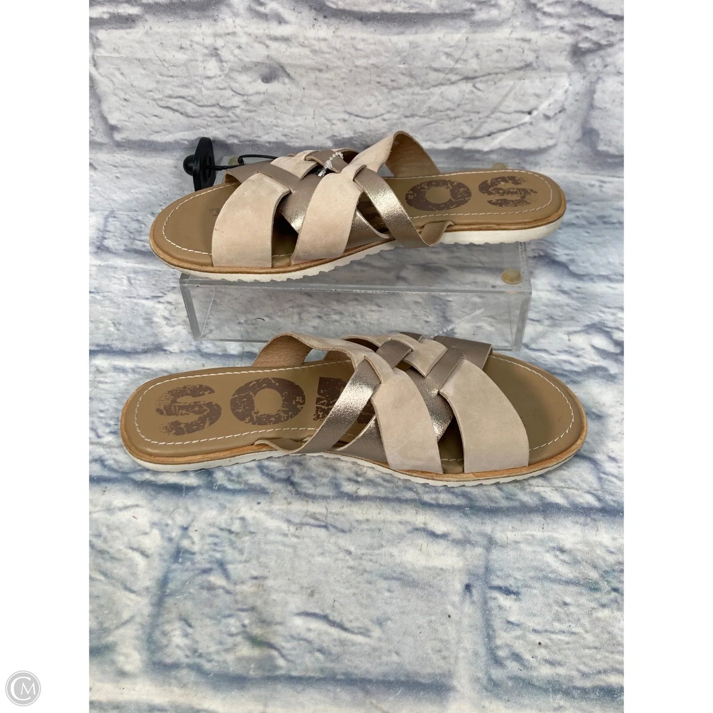 Sandals Flats By Sorel In Tan, Size: 8