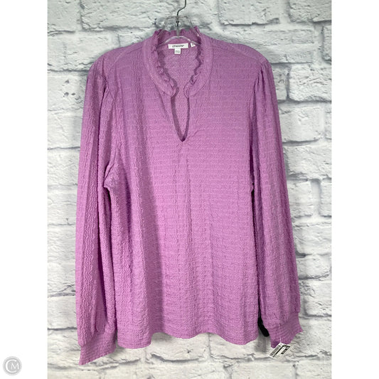 Top Long Sleeve By Chicos In Purple, Size: Xl