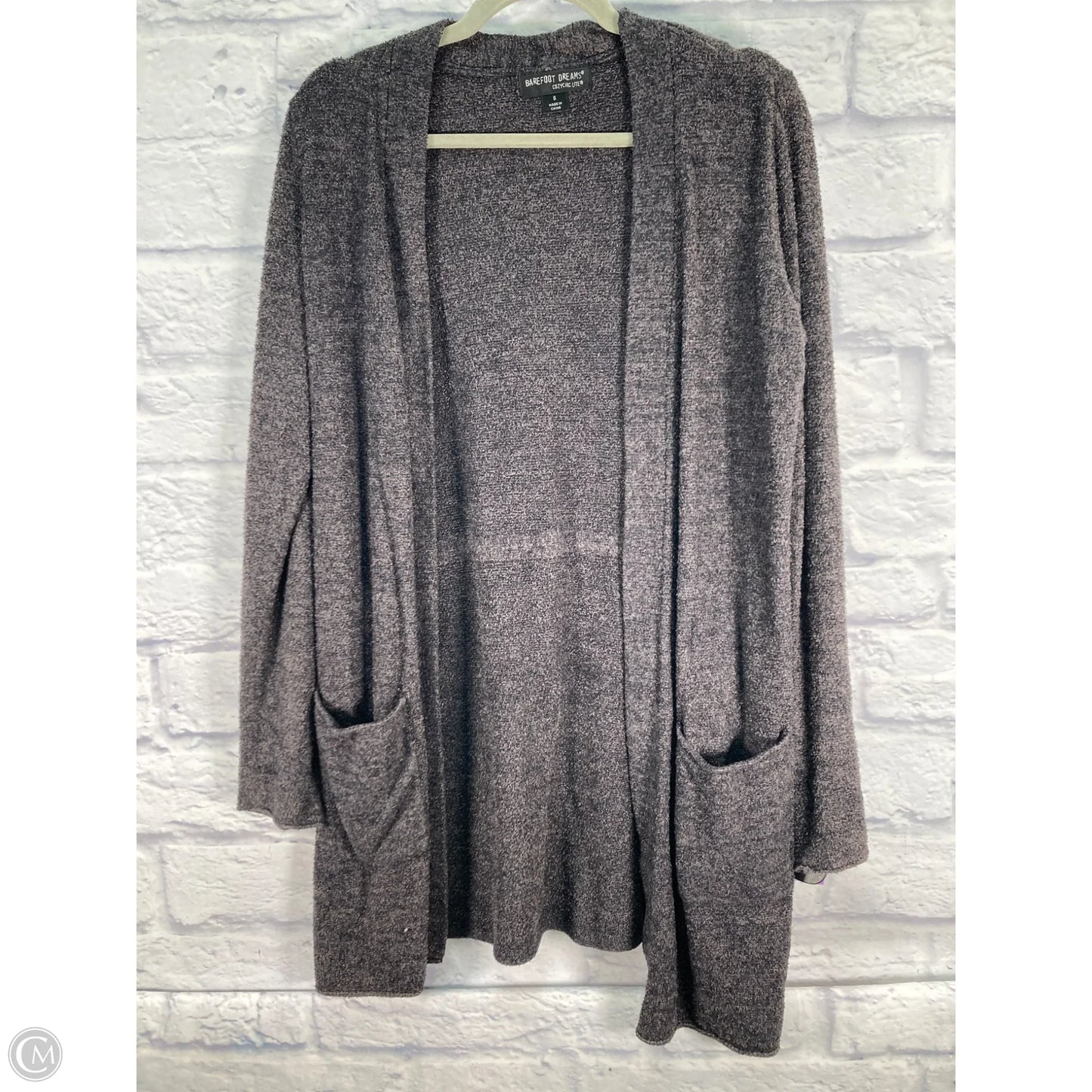 Sweater Cardigan By Barefoot Dreams In Grey, Size: S