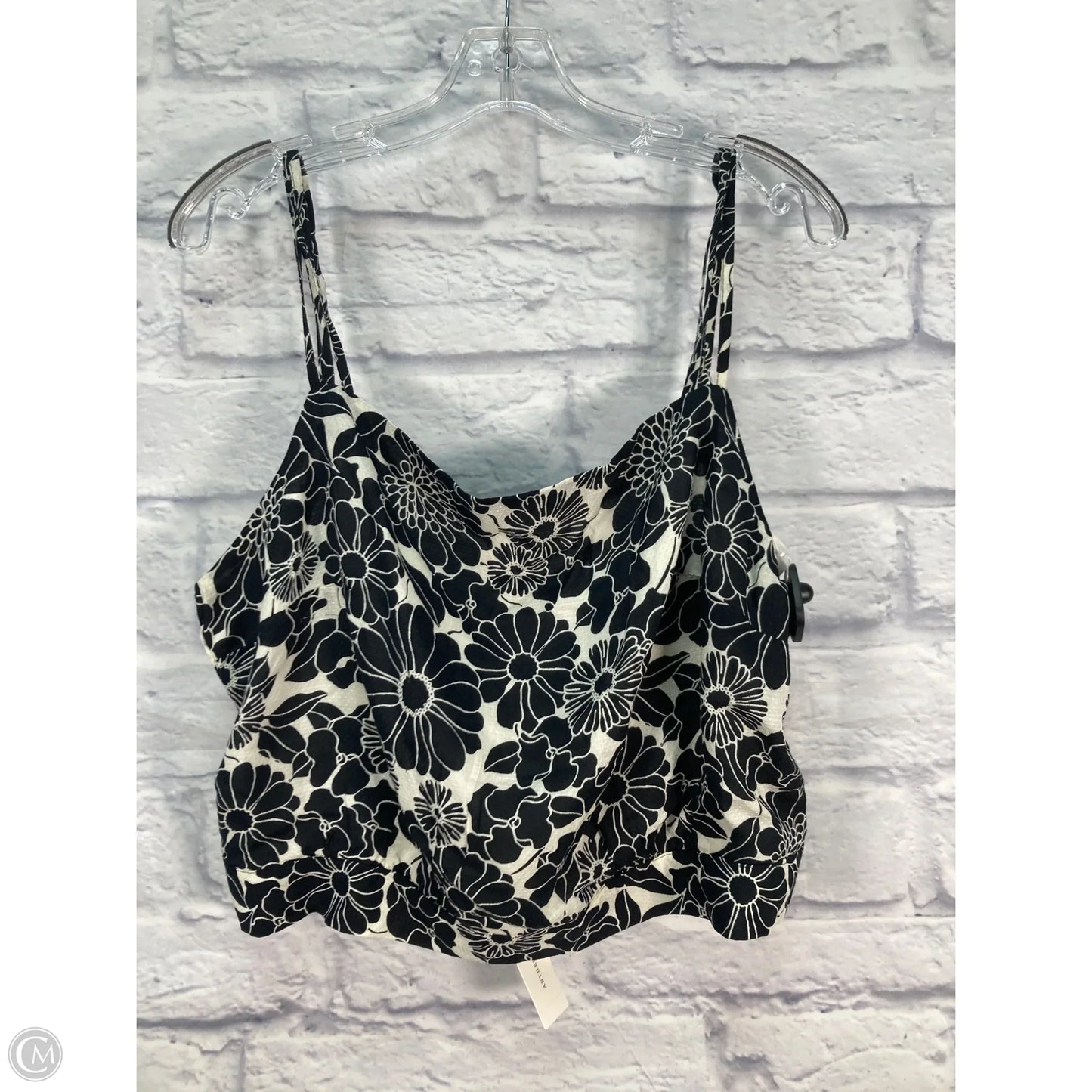 Top Sleeveless By Anthropologie In Black & Cream, Size: Xl