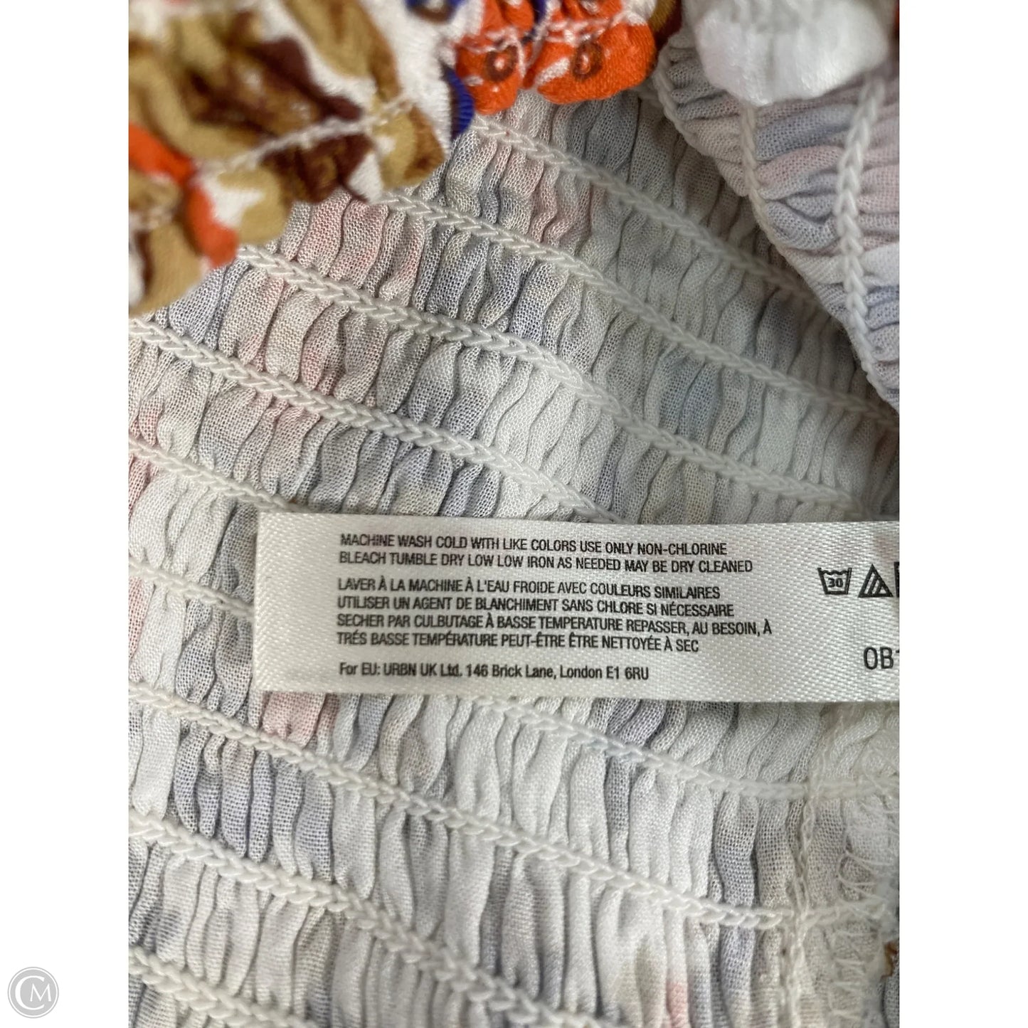 Top Sleeveless By Anthropologie In Blue & Orange, Size: M