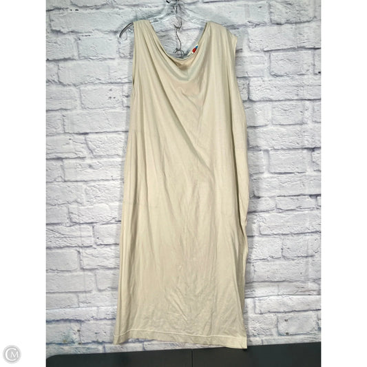 Dress Casual Maxi By Free People In Cream, Size: L