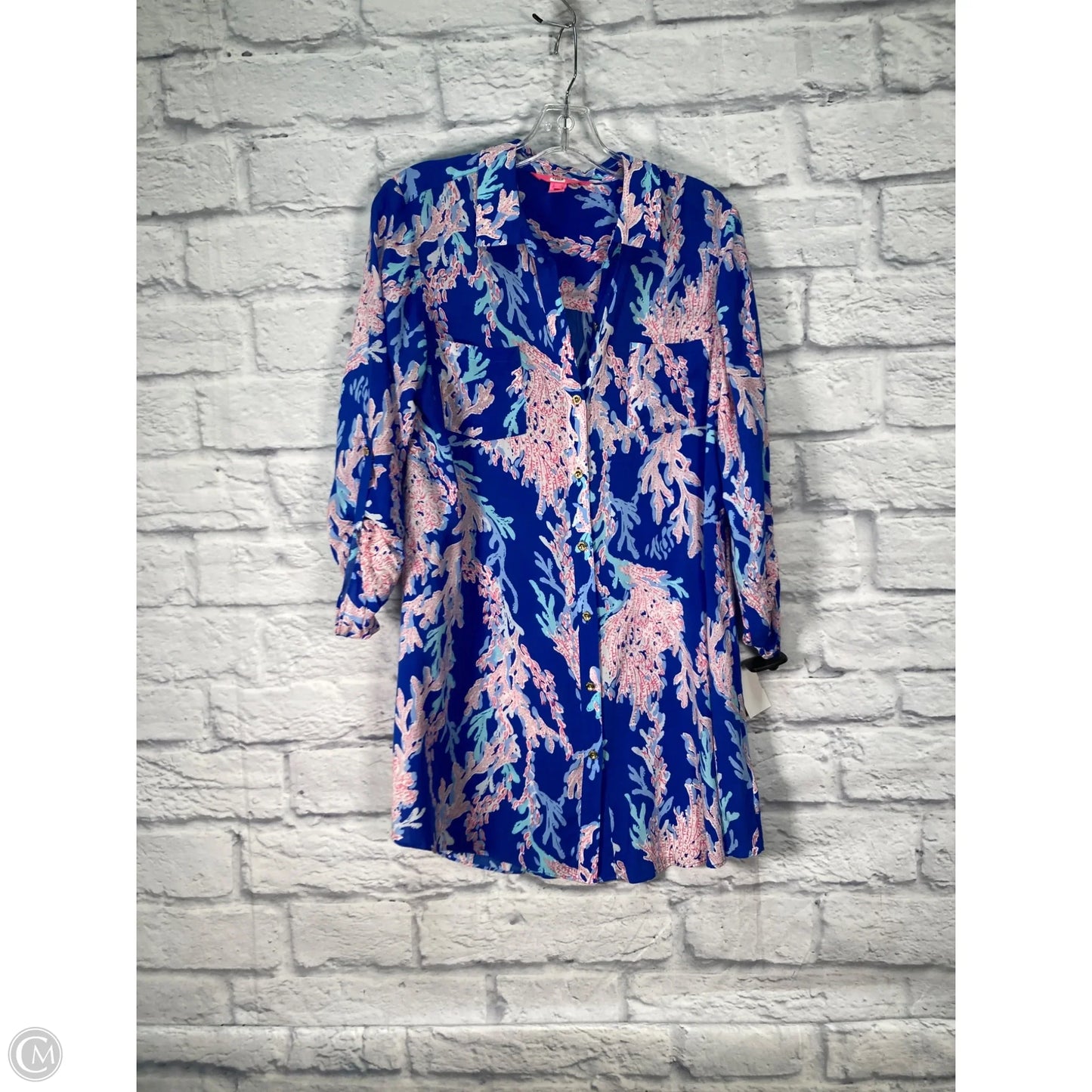 Dress Designer By Lilly Pulitzer In Blue & Pink, Size: S