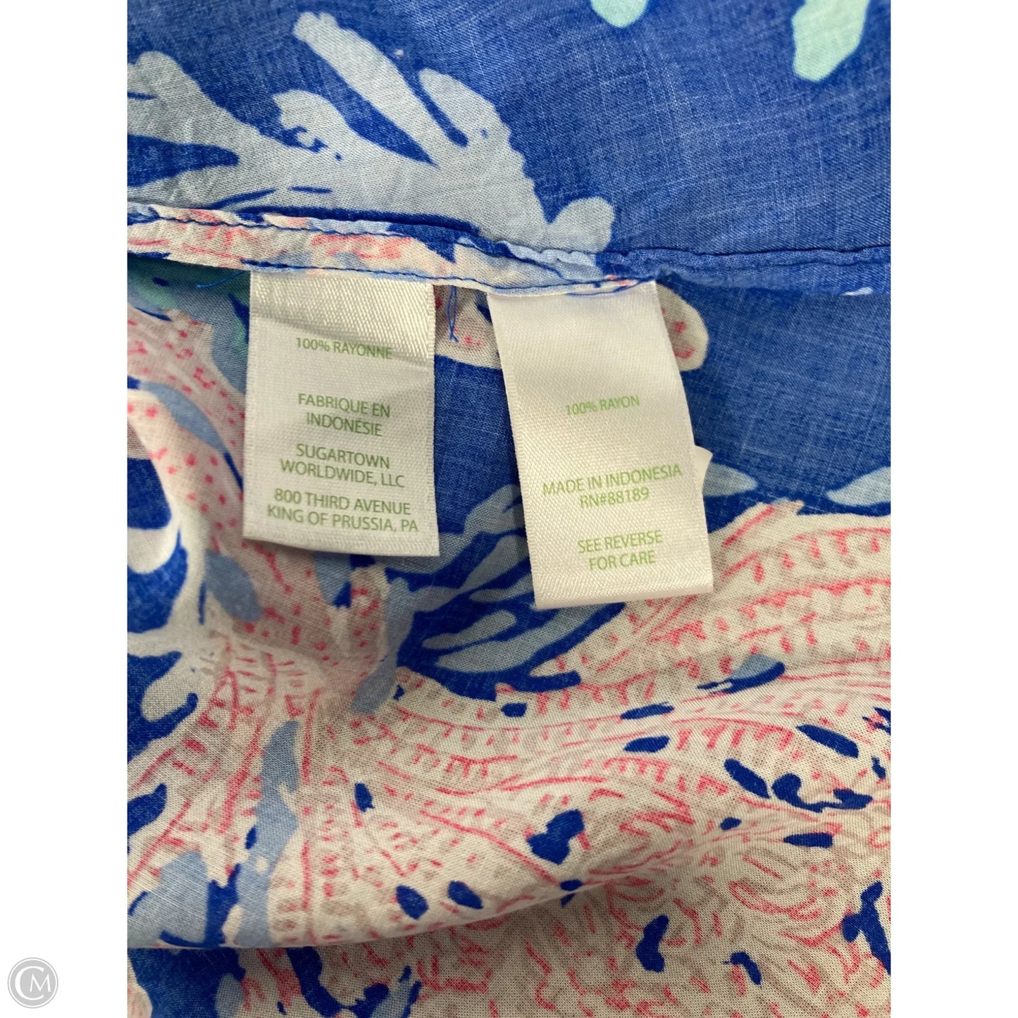 Dress Designer By Lilly Pulitzer In Blue & Pink, Size: S