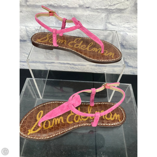 Sandals Flats By Sam Edelman In Pink, Size: 6.5