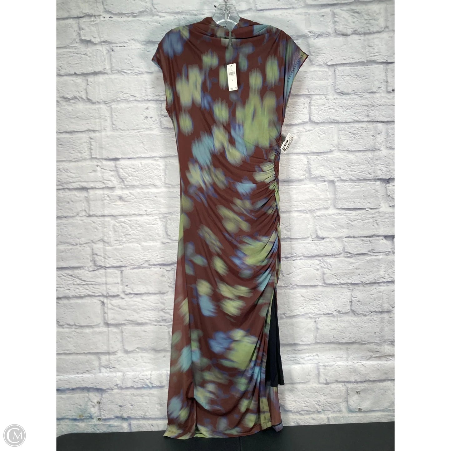 Dress Casual Maxi By Anthropologie In Brown & Green, Size: M