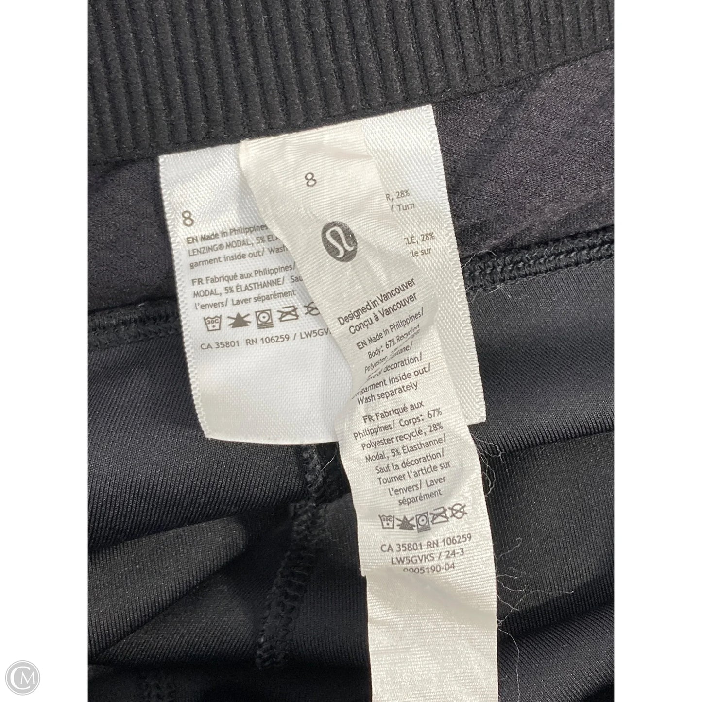 Athletic Leggings By Lululemon In Grey, Size: 8