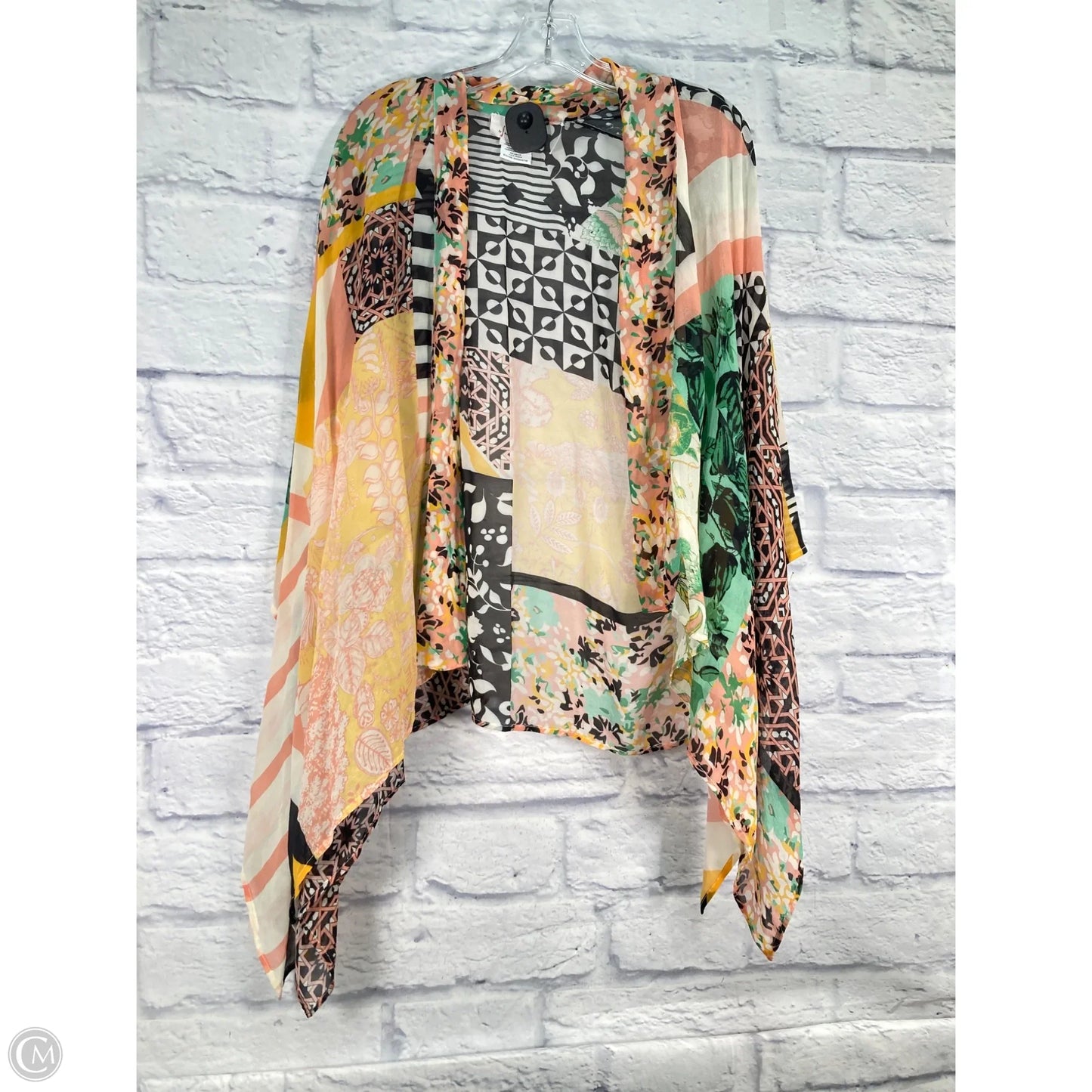 Kimono By Anthropologie In Geometric Pattern, Size: Osfm