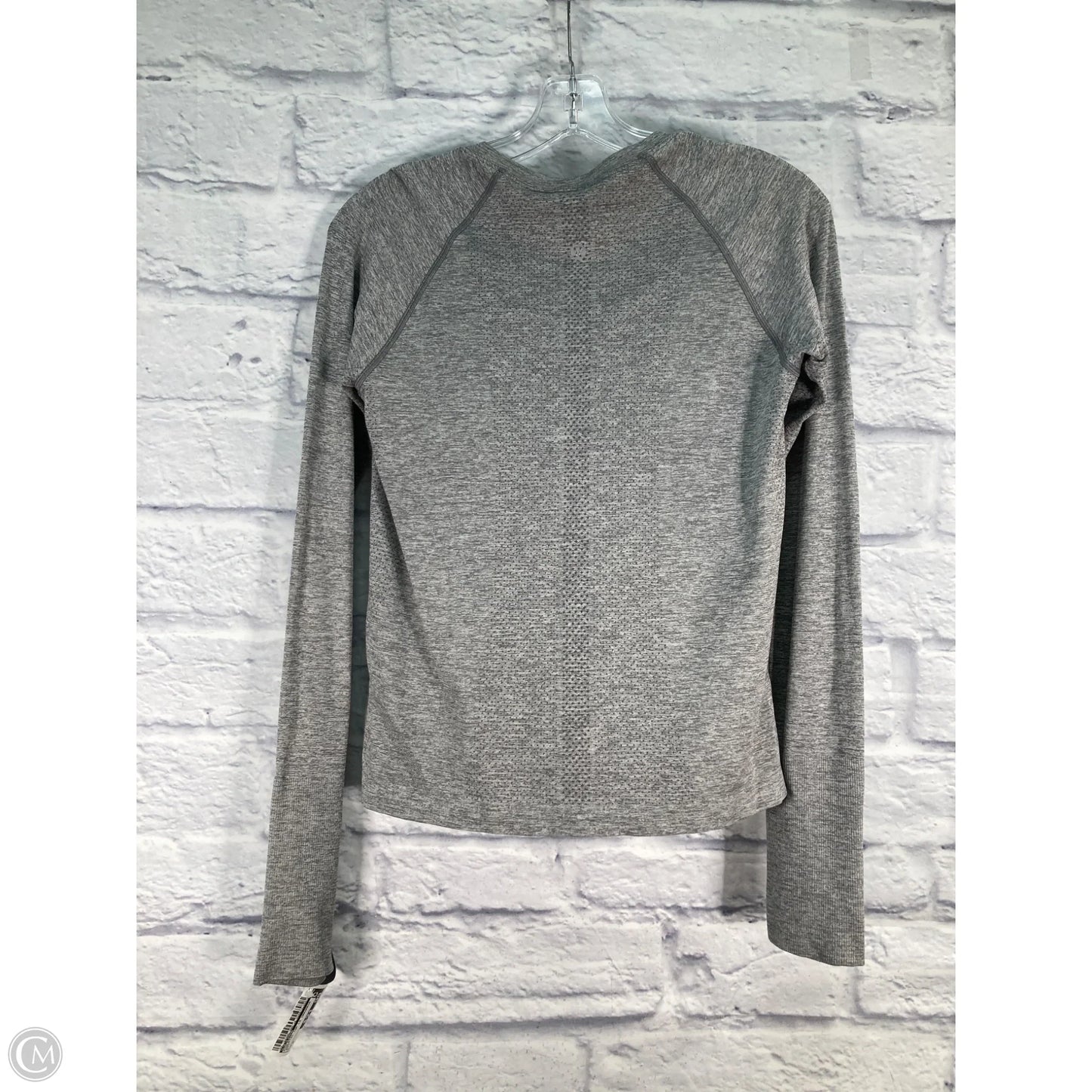 Athletic Top Long Sleeve Crewneck By Lululemon In Grey, Size: 8