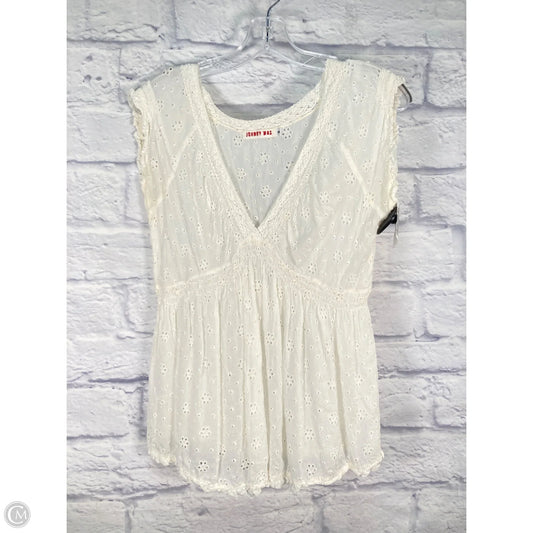 Top Short Sleeve By Johnny Was In White, Size: S