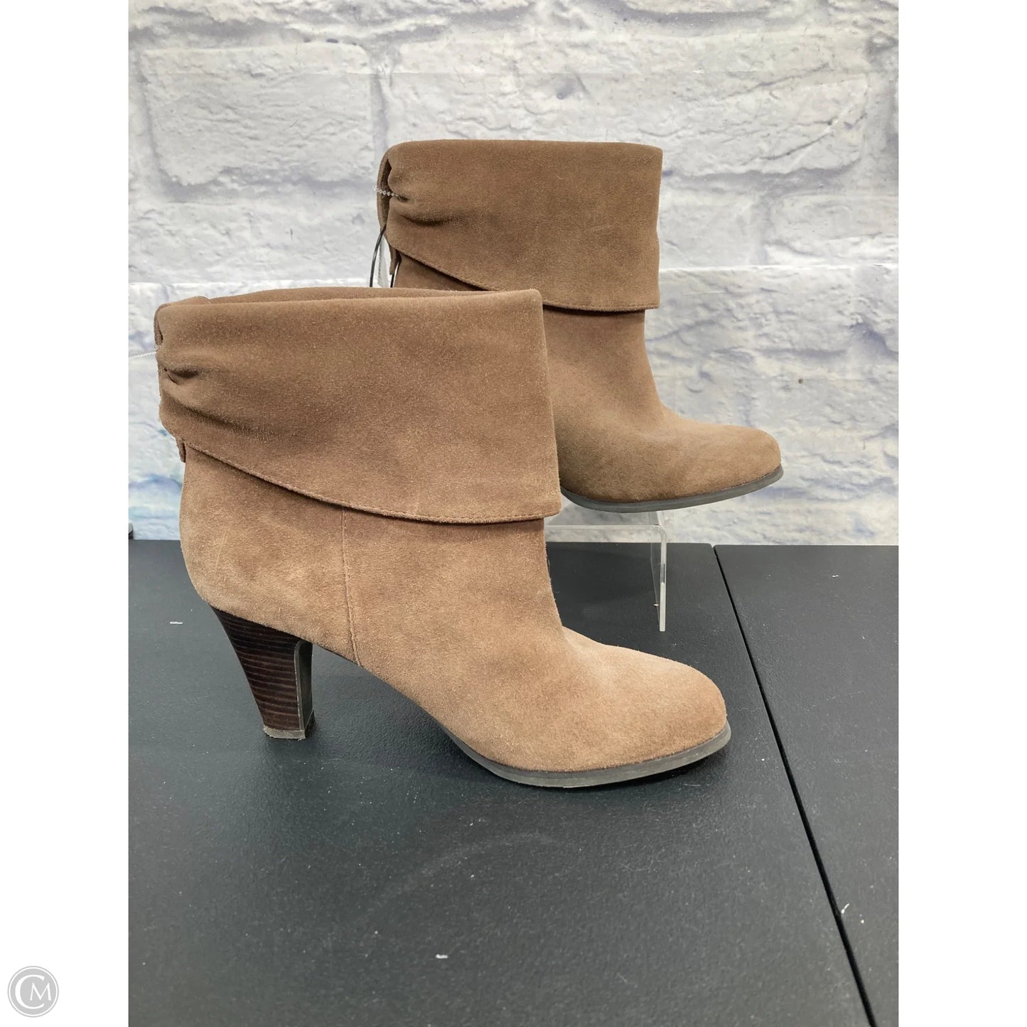 Boots Ankle Heels By Bcbgeneration In Beige, Size: 7