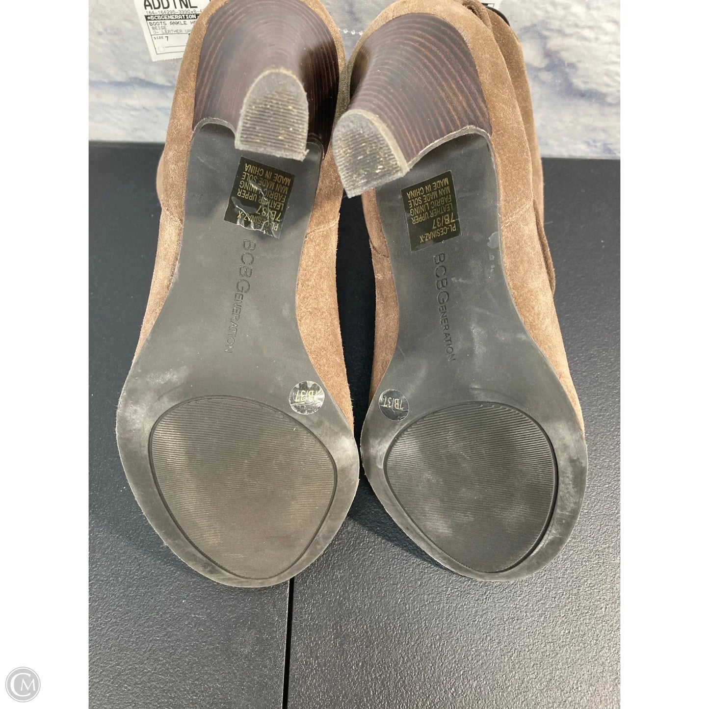 Boots Ankle Heels By Bcbgeneration In Beige, Size: 7