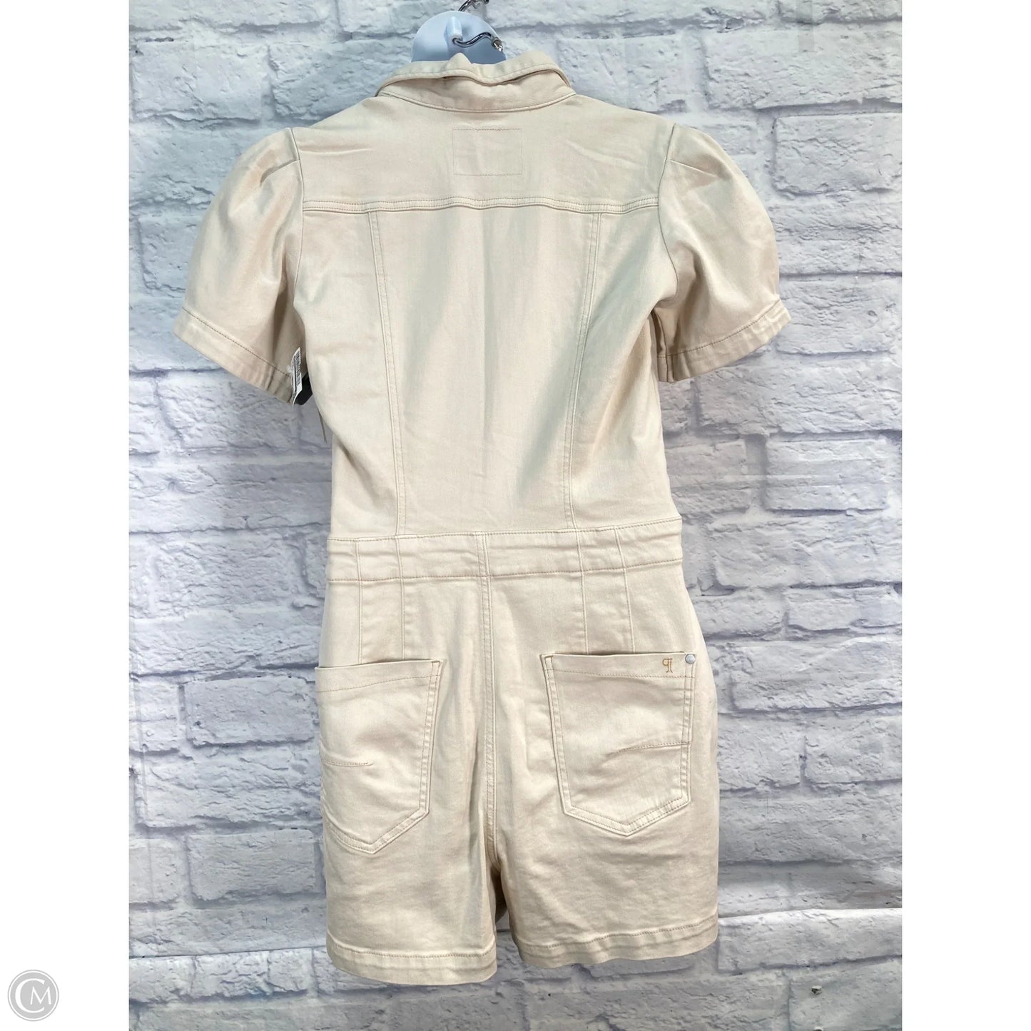 Romper By Pilcro In Tan Denim, Size: L