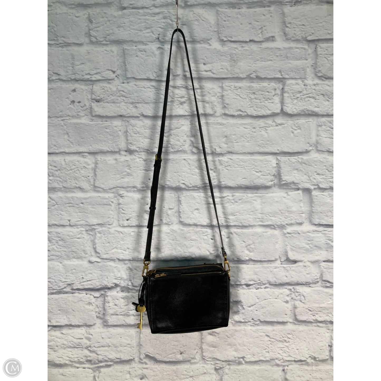 Crossbody Leather By Fossil, Size: Small