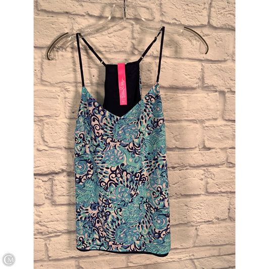Top Sleeveless Designer By Lilly Pulitzer In Blue, Size: Xs