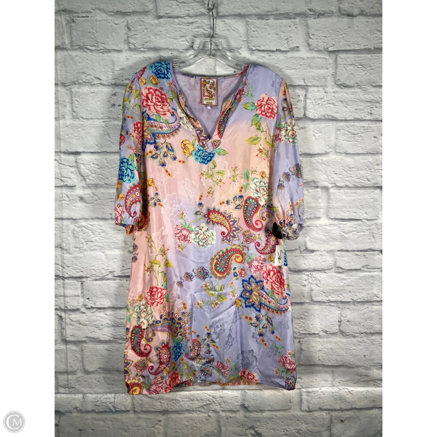 Dress Casual Short By Johnny Was In Pink & Purple, Size: Xs