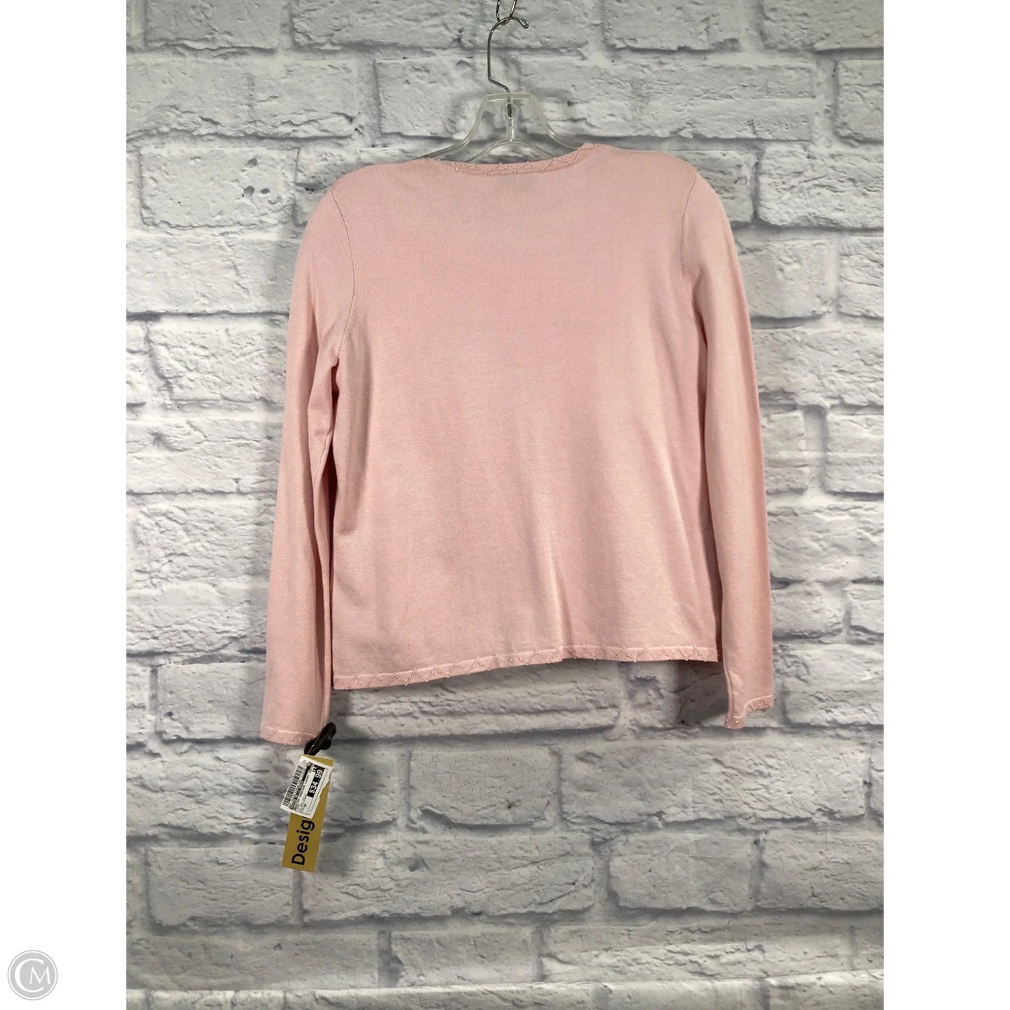 Sweater Cardigan Luxury Designer By Oscar De La Renta In Pink, Size: Sp
